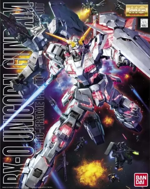 Gundam Unicorn: RX-0 Unicorn Gundam Full Psycho Frame Prototype MG Model Kit Figure