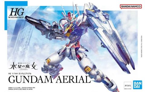 Gundam The Witch From Mercury: Gundam Aerial HG 1/144 Model Kit Figure