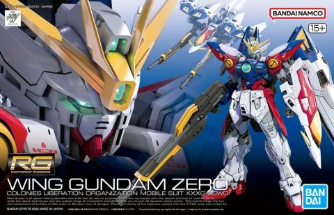 Gundam Wing: Wing Gundam Colonies Liberation Organization Mobile Suit XXXG-00W0 RG Model Kit Figure