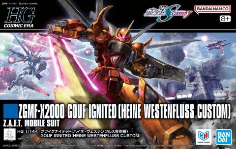Gundam Seed Destiny: ZGMF-X2000 Gouf Ignited Heine Westenfluss Custom HG Model Kit Figure
