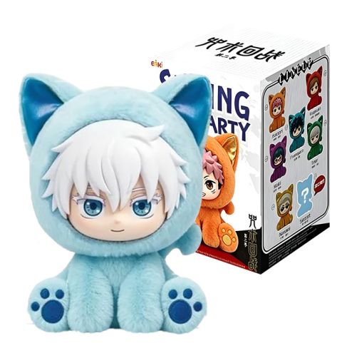 [DISPLAY] Jujutsu Kaisen: Sitting Cat Party Series Plush Keychain Blind Box (Display of 6)
