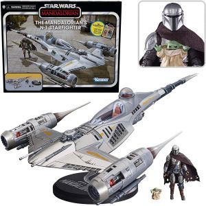 Star Wars: Mandalorian - Din Djarrin and Grogu w/ N-1 Starfighter Vehicle and 3.75'' Action Figure