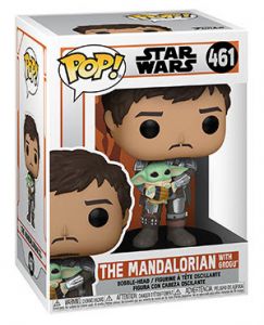 Star Wars: Mandalorian - Mando (Din Djarrin) Holding The Child (Grogu) Pop Figure