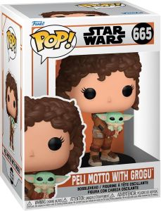 Star Wars: Mandalorian - Peli Motto w/ Grogu Pop Figure