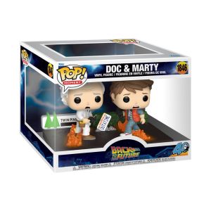 Back to the Future: Doc Brown and Marty McFly Deluxe Movie Moment Pop Figure