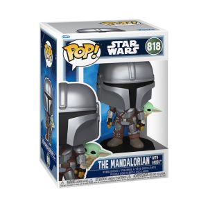 Star Wars: The Mandalorian and Grogu - Mandalorian w/ Grogu on His Back Pop Figure