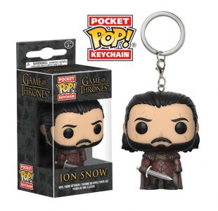 Key Chain: Game of Thrones - Jon Snow (King of the North) Pocket Pop Vinyl