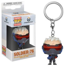 Key Chain: Overwatch - Soldier 76 Pocket Pop Vinyl