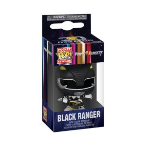 Key Chain: Power Rangers - Black Ranger Pocket Pop