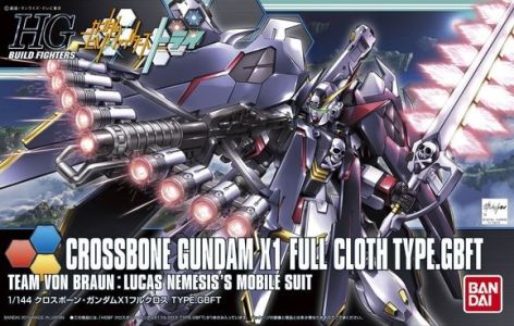Gundam Build Fighters Try: Crossbone X1 Full Cloth Type GBFT Gundam Model Kit Figure