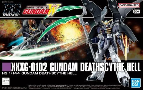 Gundam Wing: XXXG-01D2 Gundam Deathscythe Hell HG 1/144 Model Kit Figure