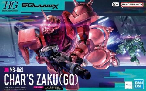 Gundam GQuuuuuuX: MS-06S Char's Zaku GQ HG Model Kit Figure