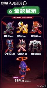 [DISPLAY] Evangelion: Super Articulated Assembly Blind Box (Display of 6)