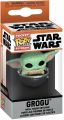 Key Chain: Star Wars Mandalorian - Grogu w/ Black Pod Pocket Pop Figure