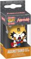 Key Chain: Aggretsuko - Aggretsuko w/ Guitar Pocket Pop Figure